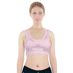 Create Your Own Custom Online Full Print Blank Template Pink Bachelorette With Subtle Damask Floral Sports Bra With Pocket by startdesign