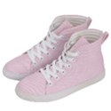 Create Your Own Custom Online Full Print Blank Template Pink Bachelorette With Subtle Damask Floral Women s Hi-Top Skate Sneakers View2