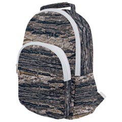 Surface Texture Print Rounded Multi Pocket Backpack by dflcprintsclothing