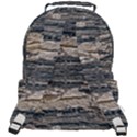 Surface Texture Print Rounded Multi Pocket Backpack View3