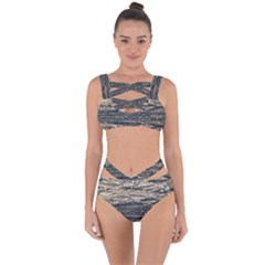 Surface Texture Print Bandaged Up Bikini Set  by dflcprintsclothing