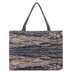 Surface Texture Print Zipper Medium Tote Bag