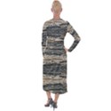 Surface Texture Print Velvet Maxi Wrap Dress View2