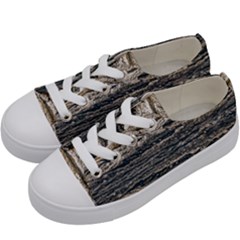 Surface Texture Print Kids  Low Top Canvas Sneakers