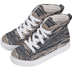 Surface Texture Print Kids  Hi-top Skate Sneakers by dflcprintsclothing