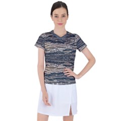 Surface Texture Print Women s Sports Top by dflcprintsclothing