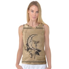 Deer On A Mooon Women s Basketball Tank Top by FantasyWorld7