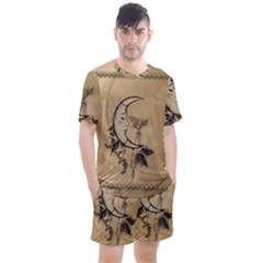 Deer On A Mooon Men s Mesh Tee And Shorts Set