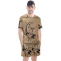 Deer On A Mooon Men s Mesh Tee and Shorts Set View1