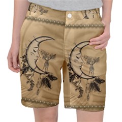 Deer On A Mooon Pocket Shorts by FantasyWorld7