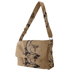 Deer On A Mooon Full Print Messenger Bag (l)