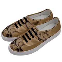 Deer On A Mooon Men s Classic Low Top Sneakers by FantasyWorld7