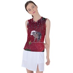 I m Ready For Christmas, Funny Wolf Women s Sleeveless Sports Top