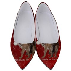 I m Ready For Christmas, Funny Wolf Women s Low Heels by FantasyWorld7