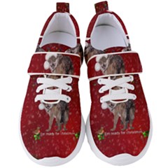 I m Ready For Christmas, Funny Wolf Women s Velcro Strap Shoes by FantasyWorld7