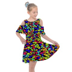 Ab 136 Kids  Shoulder Cutout Chiffon Dress by ArtworkByPatrick