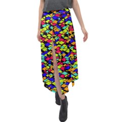 Ab 136 Velour Split Maxi Skirt by ArtworkByPatrick