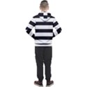 Black and White Large Stripes Goth Mime french style Men s Pullover Hoodie View2