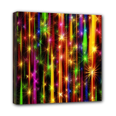 Illustrations Star Bands Wallpaper Mini Canvas 8  X 8  (stretched) by HermanTelo