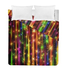 Illustrations Star Bands Wallpaper Duvet Cover Double Side (full/ Double Size)