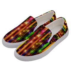 Illustrations Star Bands Wallpaper Men s Canvas Slip Ons