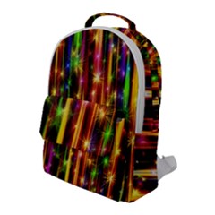 Illustrations Star Bands Wallpaper Flap Pocket Backpack (large)