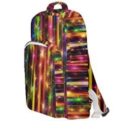 Illustrations Star Bands Wallpaper Double Compartment Backpack