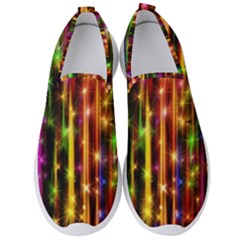 Illustrations Star Bands Wallpaper Men s Slip On Sneakers