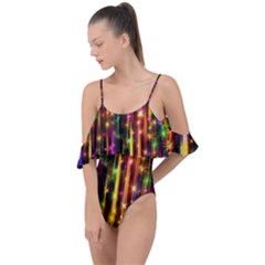 Illustrations Star Bands Wallpaper Drape Piece Swimsuit