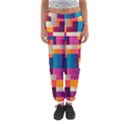 Abstract Geometry Blocks Women s Jogger Sweatpants View1