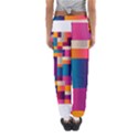 Abstract Geometry Blocks Women s Jogger Sweatpants View2