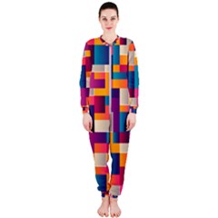 Abstract Geometry Blocks Onepiece Jumpsuit (ladies) 