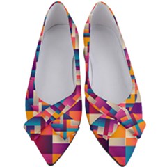 Abstract Geometry Blocks Women s Bow Heels