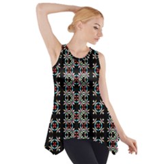 Illustrations Texture Side Drop Tank Tunic