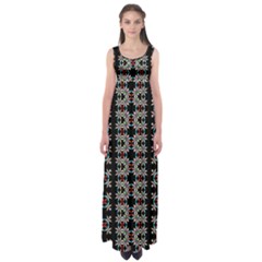 Illustrations Texture Empire Waist Maxi Dress