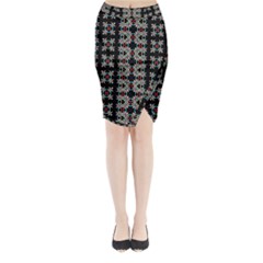 Illustrations Texture Midi Wrap Pencil Skirt by Mariart