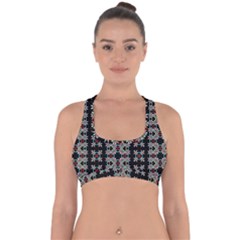 Illustrations Texture Cross Back Hipster Bikini Top 