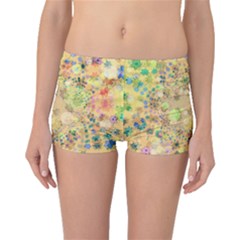 Flowers Color Colorful Watercolour Boyleg Bikini Bottoms