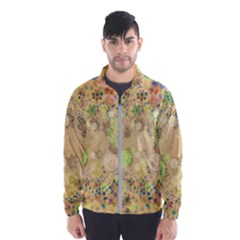 Flowers Color Colorful Watercolour Men s Windbreaker