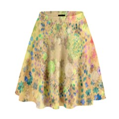 Flowers Color Colorful Watercolour High Waist Skirt by HermanTelo