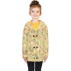 Flowers Color Colorful Watercolour Kids  Double Breasted Button Coat by HermanTelo