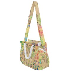 Flowers Color Colorful Watercolour Rope Handles Shoulder Strap Bag