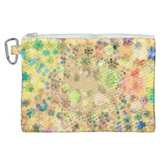 Flowers Color Colorful Watercolour Canvas Cosmetic Bag (xl) by HermanTelo