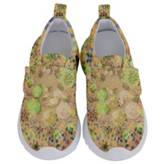 Flowers Color Colorful Watercolour Kids  Velcro No Lace Shoes