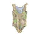 Flowers Color Colorful Watercolour Kids  Frill Swimsuit View2