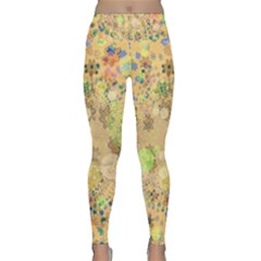 Flowers Color Colorful Watercolour Lightweight Velour Classic Yoga Leggings