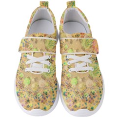 Flowers Color Colorful Watercolour Men s Velcro Strap Shoes