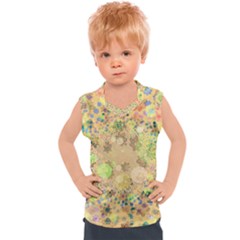 Flowers Color Colorful Watercolour Kids  Sport Tank Top