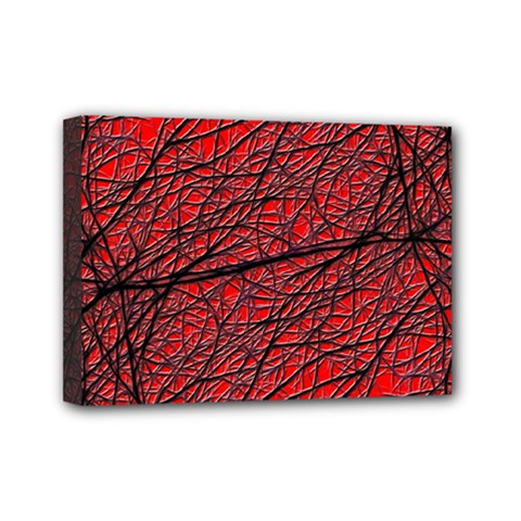 Neurons Cells Train Link Brain Mini Canvas 7  X 5  (stretched)