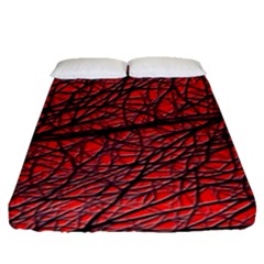 Neurons Cells Train Link Brain Fitted Sheet (queen Size) by HermanTelo